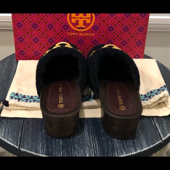 Tory Burch Shearling Clogs - Picture 8 of 8
